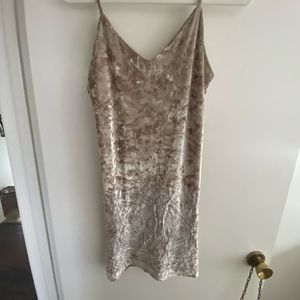 Crunched velvet with beaded detail